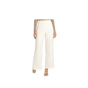 Lulus Womens White Wide-Leg Trouser Pants - XL  Classy & Stylish Office Classy